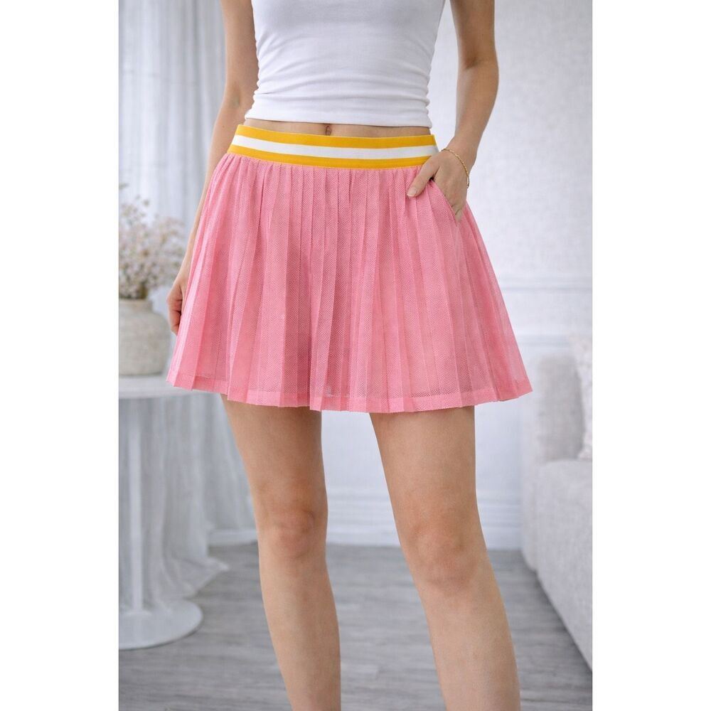 J.Crew J. Crew Golf Paddle Ball Pleated Active Skort Skirt Size L